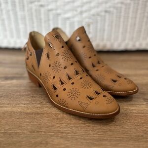 Anthropologie Leather Booties